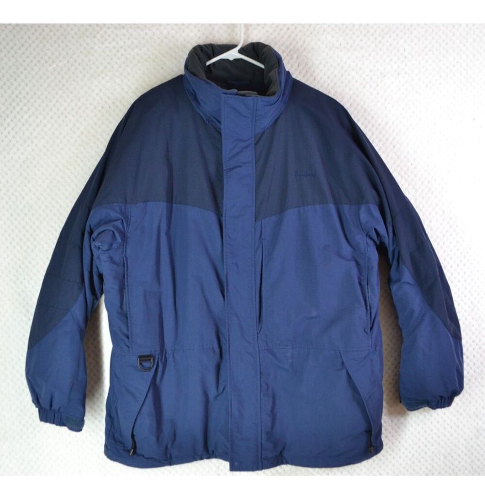 LL Bean Outdoors Thinsulate Liteloft Men's Blue Parka Coat Fits Like 2XL